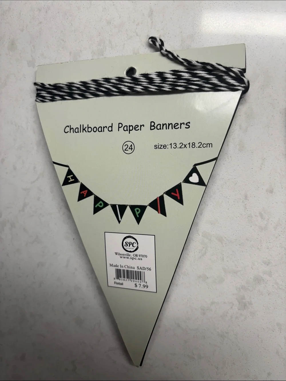 New 3 Chalkboard paper banners